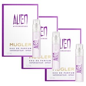 $10❤️‍🔥 LAST 1! Mugler Alien HYPERSENSE EDP 3PK Pocket Sprays 👽 NEW